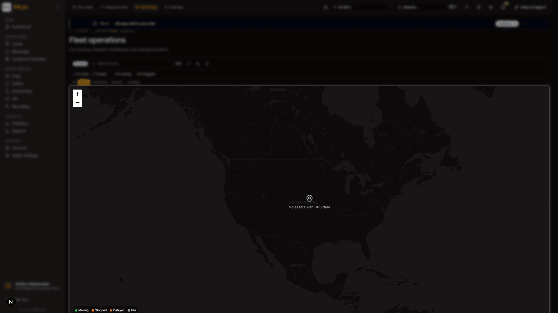 Live fleet map